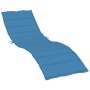 Cojín para tumbona tela azul melange 200x50x4 cm de vidaXL, Cojines para sillas y sofás - Ref: Foro24-4002502, Precio: 40,62 €