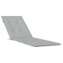 Cushion for lounger light gray melange fabric (75+105)x50x3 cm by vidaXL, Cushions for chairs and sofas - Ref: Foro24-4002487...