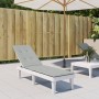 Kissen für Liege hellgrau meliert Stoff (75+105)x50x3 cm von vidaXL, Kissen für Stühle und Sofas - Ref: Foro24-4002487, Preis...
