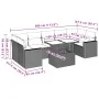 8-teiliges Gartensofa-Set und schwarze synthetische Rattankissen von vidaXL, Gartensets - Ref: Foro24-3267145, Preis: 600,39 ...