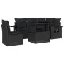 6-piece garden sofa set and black synthetic rattan cushions by vidaXL, Garden sets - Ref: Foro24-3267905, Price: 461,83 €, Di...