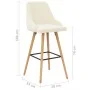 Küchenhocker 2 Einheiten cremefarbener Samt von vidaXL, Küchenhocker - Ref: Foro24-289556, Preis: 191,00 €, Rabatt: %