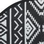 Black PP outdoor rug Ø120 cm by vidaXL, Outdoor protectors - Ref: Foro24-368534, Price: 22,86 €, Discount: %