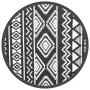 Black PP outdoor rug Ø200 cm by vidaXL, Outdoor protectors - Ref: Foro24-368536, Price: 42,92 €, Discount: %