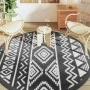 Black PP outdoor rug Ø200 cm by vidaXL, Outdoor protectors - Ref: Foro24-368536, Price: 42,92 €, Discount: %