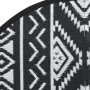 Black PP outdoor rug Ø200 cm by vidaXL, Outdoor protectors - Ref: Foro24-368536, Price: 42,92 €, Discount: %