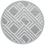 Alfombra de exterior PP gris Ø160 cm de vidaXL, Protectores para exterior - Ref: Foro24-368569, Precio: 27,59 €, Descuento: %