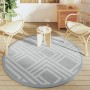 Alfombra de exterior PP gris Ø160 cm de vidaXL, Protectores para exterior - Ref: Foro24-368569, Precio: 27,59 €, Descuento: %