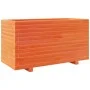 Jardinera madera maciza de pino marrón cera 90x40x49,5 cm de vidaXL, Maceteros y jardineras - Ref: Foro24-3282556, Precio: 17...