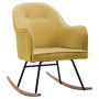 Senfgelber Schaukelstuhl aus Samt von vidaXL, Schaukelstühle - Ref: Foro24-289525, Preis: 105,26 €, Rabatt: %