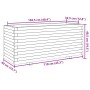 Solid wax brown pine wood planter 110x40x49.5 cm by vidaXL, Pots and planters - Ref: Foro24-3282561, Price: 197,96 €, Discoun...