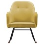 Senfgelber Schaukelstuhl aus Samt von vidaXL, Schaukelstühle - Ref: Foro24-289525, Preis: 105,26 €, Rabatt: %