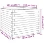 Impregnated pine wood planter 60x60x49.5 cm by vidaXL, Pots and planters - Ref: Foro24-3282523, Price: 141,65 €, Discount: %
