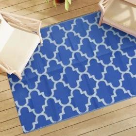 Blauer PP-Außenteppich 140x200 cm von vidaXL, Outdoor-Protektoren - Ref: Foro24-316999, Preis: 40,05 €, Rabatt: %