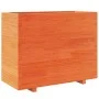 Jardinera madera maciza de pino marrón cera 90x40x72,5 cm de vidaXL, Maceteros y jardineras - Ref: Foro24-3282596, Precio: 23...