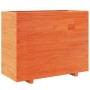Solid wax brown pine wood planter 90x40x72.5 cm by vidaXL, Pots and planters - Ref: Foro24-3282596, Price: 239,66 €, Discount: %