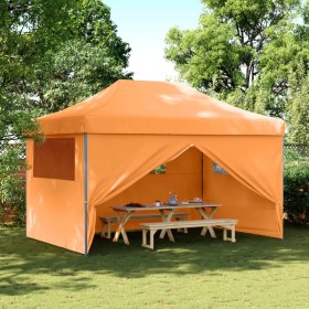 Pop-Up Faltpartyzelt 4 Seitenwände Orange von vidaXL, Zelte und Pavillons - Ref: Foro24-4004977, Preis: 196,83 €, Rabatt: %