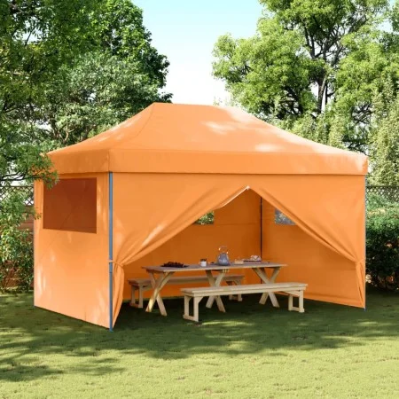 Pop-Up Folding Party Tent 4 Side Walls Orange by vidaXL, Tents and gazebos - Ref: Foro24-4004977, Price: 193,44 €, Discount: %