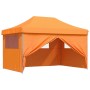 Pop-Up Faltpartyzelt 4 Seitenwände Orange von vidaXL, Zelte und Pavillons - Ref: Foro24-4004977, Preis: 196,83 €, Rabatt: %