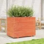 Jardinera madera maciza de pino marrón cera 90x60x72,5 cm de vidaXL, Maceteros y jardineras - Ref: Foro24-3282606, Precio: 27...