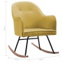 Senfgelber Schaukelstuhl aus Samt von vidaXL, Schaukelstühle - Ref: Foro24-289525, Preis: 105,26 €, Rabatt: %