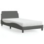 Bett mit dunkelgrauer Stoffmatratze 100x200 cm von vidaXL, Betten und Lattenroste - Ref: Foro24-3208345, Preis: 238,22 €, Rab...