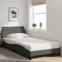 Cama con colchón tela gris oscuro 100x200 cm de vidaXL, Camas y somieres - Ref: Foro24-3208345, Precio: 249,57 €, Descuento: %