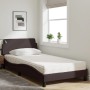 Bett mit dunkelbrauner Stoffmatratze 100x200 cm von vidaXL, Betten und Lattenroste - Ref: Foro24-3208347, Preis: 238,95 €, Ra...