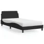 Cama con colchón terciopelo negro 100x200 cm de vidaXL, Camas y somieres - Ref: Foro24-3208353, Precio: 238,35 €, Descuento: %