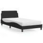 Cama con colchón terciopelo negro 100x200 cm de vidaXL, Camas y somieres - Ref: Foro24-3208353, Precio: 235,87 €, Descuento: %