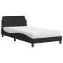 Cama con colchón terciopelo negro 100x200 cm de vidaXL, Camas y somieres - Ref: Foro24-3208353, Precio: 238,35 €, Descuento: %