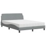 Cama con colchón tela gris claro 120x200 cm de vidaXL, Camas y somieres - Ref: Foro24-3208364, Precio: 308,88 €, Descuento: %