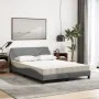 Bed with light gray fabric mattress 120x200 cm by vidaXL, Beds and slatted bases - Ref: Foro24-3208364, Price: 300,43 €, Disc...