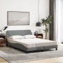 Cama con colchón tela gris claro 120x200 cm de vidaXL, Camas y somieres - Ref: Foro24-3208364, Precio: 308,88 €, Descuento: %