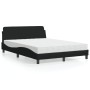 Bett mit schwarzer Stoffmatratze 120x200 cm von vidaXL, Betten und Lattenroste - Ref: Foro24-3208366, Preis: 303,33 €, Rabatt: %