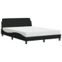 Bett mit schwarzer Stoffmatratze 120x200 cm von vidaXL, Betten und Lattenroste - Ref: Foro24-3208366, Preis: 303,33 €, Rabatt: %