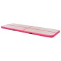 Inflatable gymnastics mat with pump 400x100x10 cm PVC pink by vidaXL, Pilates and yoga mats - Ref: Foro24-91915, Price: 159,3...
