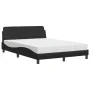Bett mit schwarzer Kunstledermatratze 140x200 cm von vidaXL, Betten und Lattenroste - Ref: Foro24-3208417, Preis: 344,46 €, R...