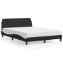 Cama con colchón cuero sintético negro y blanco 140x200 cm de vidaXL, Camas y somieres - Ref: Foro24-3208422, Precio: 344,85 ...