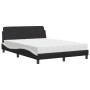Cama con colchón cuero sintético negro y blanco 140x200 cm de vidaXL, Camas y somieres - Ref: Foro24-3208422, Precio: 344,85 ...