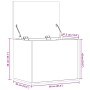 Weiße Aufbewahrungsbox aus Holzwerkstoff, 60 x 42 x 46 cm von vidaXL, Aufbewahrungskisten - Ref: Foro24-840653, Preis: 69,74 ...