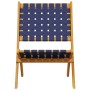 Folding garden chairs table 2 pcs solid wood dark blue by vidaXL, Garden chairs - Ref: Foro24-3214221, Price: 128,97 €, Disco...