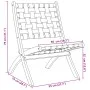 Klappbarer Gartenstuhl-Tisch, 2 Stück, Massivholz, dunkelblau von vidaXL, Gartenstühle - Ref: Foro24-3214221, Preis: 131,97 €...