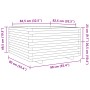 Solid Douglas fir wood planter 90x90x49.5 cm by vidaXL, Pots and planters - Ref: Foro24-3282537, Price: 212,58 €, Discount: %