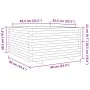 Solid Douglas fir wood planter 90x90x49.5 cm by vidaXL, Pots and planters - Ref: Foro24-3282537, Price: 209,97 €, Discount: %