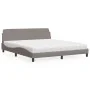 Cama con colchón de tela gris taupe 180x200 cm de vidaXL, Camas y somieres - Ref: Foro24-3208448, Precio: 371,76 €, Descuento: %