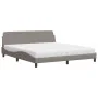 Cama con colchón de tela gris taupe 180x200 cm de vidaXL, Camas y somieres - Ref: Foro24-3208448, Precio: 371,76 €, Descuento: %