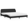Bett mit schwarzer Kunstledermatratze 180x200 cm von vidaXL, Betten und Lattenroste - Ref: Foro24-3208457, Preis: 397,97 €, R...