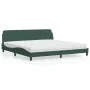 Bed with dark green velvet mattress 200x200 cm by vidaXL, Beds and slatted bases - Ref: Foro24-3208474, Price: 395,78 €, Disc...