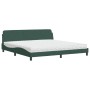 Bed with dark green velvet mattress 200x200 cm by vidaXL, Beds and slatted bases - Ref: Foro24-3208474, Price: 417,17 €, Disc...